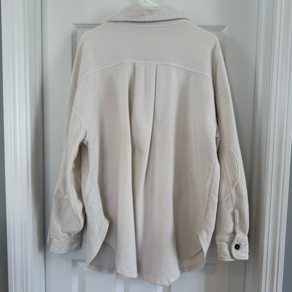 Free People Ruby Fleece Oversized Shirt Jacket Size Small - Picture 4 of 14